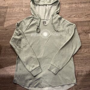 Light Green Hoodie with Graphic Print